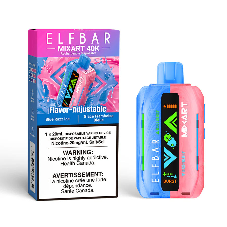 ELFBAR MIXART 40K Blue Razz Ice Disposable Vape Device