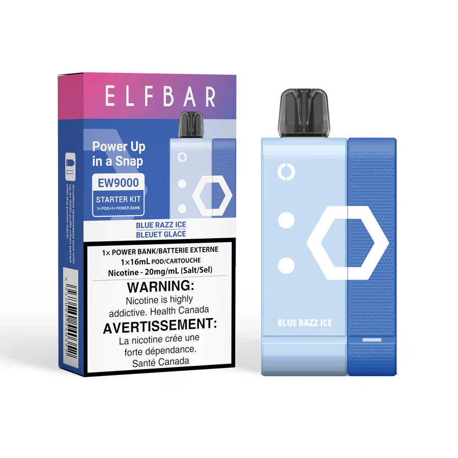 ELFBAR EW9000 Blue Razz Ice Starter Kit Device