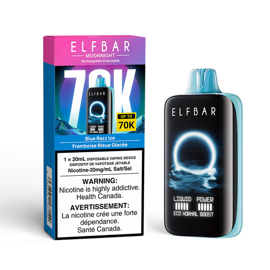 ELFBAR MOONIGHT 70k Blue Razz Ice Disposable Vape Device